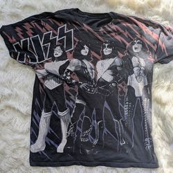 Vintage KISS shirt men's large