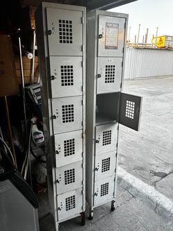 Two sets of lockers