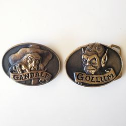 Vintage Lord of the Rings 1979 Brass Belt Buckles 
