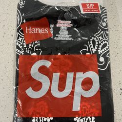 Supreme Hanes Bandana T-shirt Size Small 