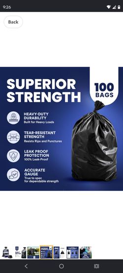 Xlarge big trash bags 100roll