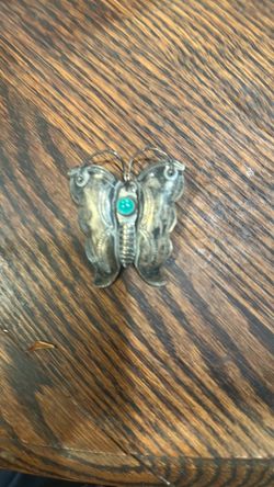Navajo butterfly brooch pin vintage