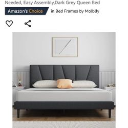 Queen Size Upholstered Bed Frame 