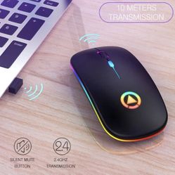 Wireless mouse, silent, ergonomic designBThis wireless mouse adopts high-precision silent micro-switch technology, with light and silent key triggers.