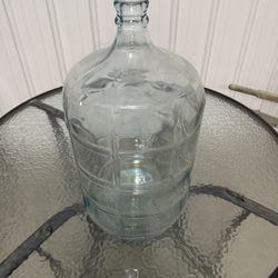 Vintage 5 Gallon Water  Glass Container
