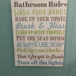 Kids Bathroom Poster 