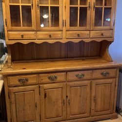 Armoire, Wood Hutch, Wood Cabinet 