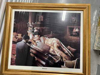 Art Painting With Gold Frame