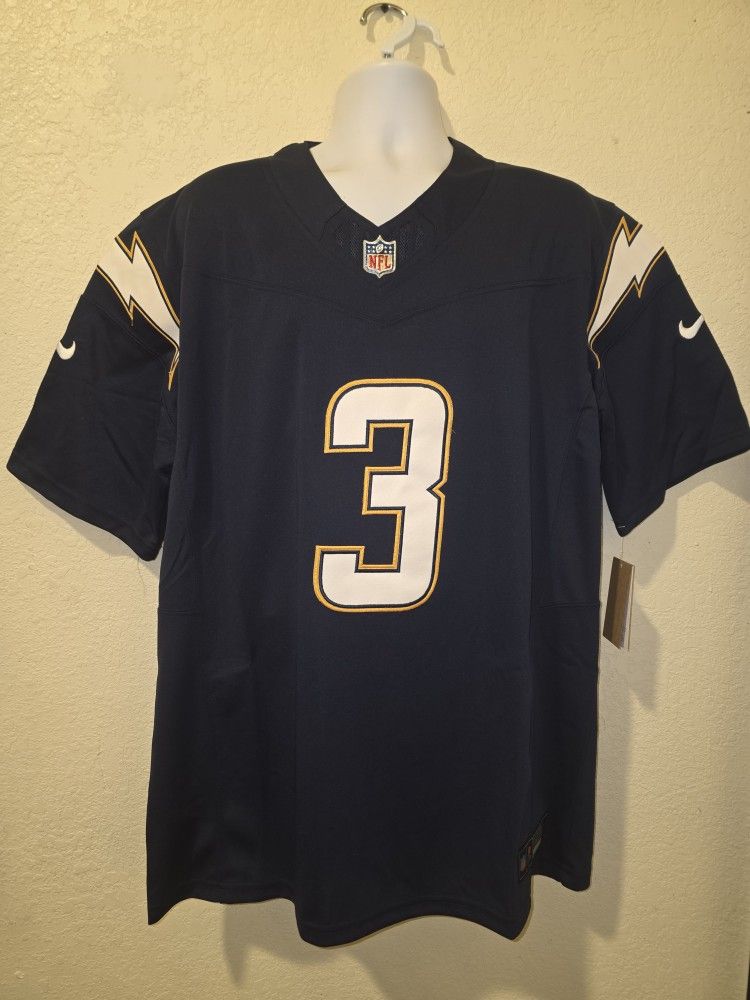 New Men's Chargers James Jr Navy Blue Jerseys Stitched