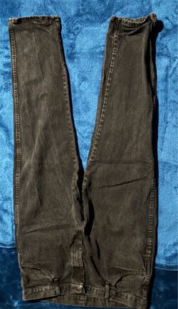 Black Washed Denim Jeans Men