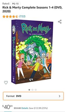 Brand New Rick And Morty DVDs Season 1-4