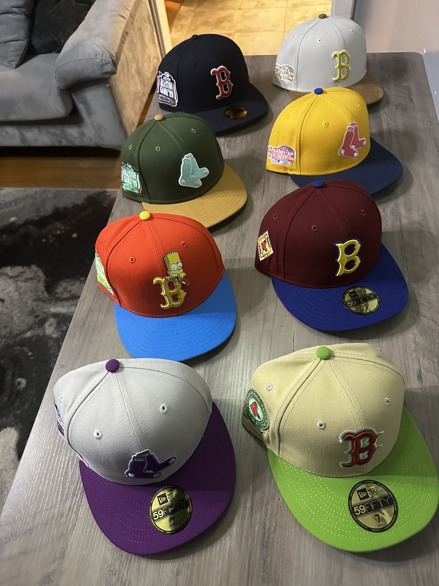Size 7 Boston Redsox Fitteds $35 EACH