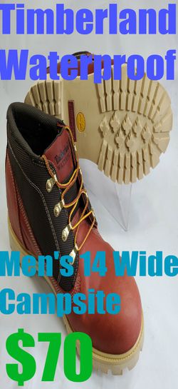 Timberland Men's 14 Wide Mid Leather Boots Heavisy Duty Rubber Soles Chukka Ankle Jordan