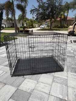 Large Black Wire Dog Crate