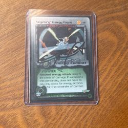 Signed Vegeta’s Energy Focus DBZ Card