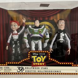 Disney Pixar Toy Story 30th Anniversary Hollywood Star Woody Jessie Buzz 3-Pack