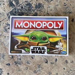 star wars baby yoda monopoly new in box sealed