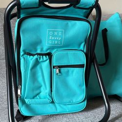 One Savvy Girl Backpack Cooler Chair