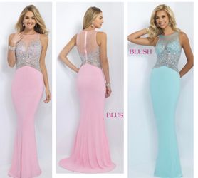 New With Tags Size 0 Blush Prom Dress $125
