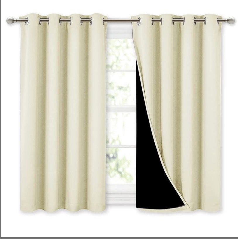 Beige curtain