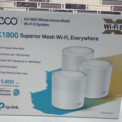TP-Link Deco WiFi 6 MeshSystem