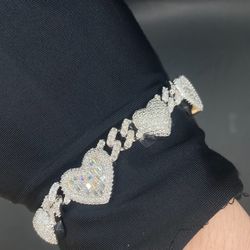 Silver Moissanite Bracelet 