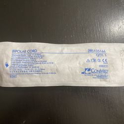 Conmed Disposable Green Bipolar Cord 12” New Factory Sealed