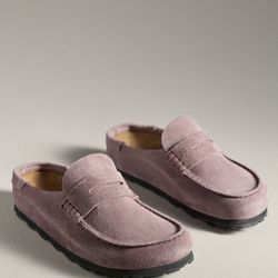 New - Birkenstock Naples Suede Clog - Size: 39