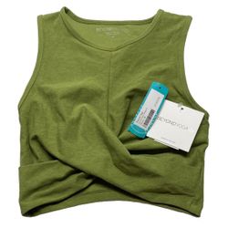 BEYOND YOGA WOMEN'S CROSSROADS BRALETTE GREEN SIZE M