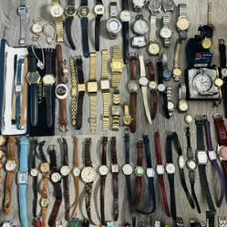 Huge Watch Lot — 141 Watches (UNTESTED)