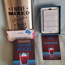 Giant Flask And Adult Card Game.  Perfect For Parties!