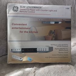 Stereo CD Player Under The Cabinet With Counter Light & Remote Control 