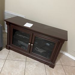 TV Stand Glass Cabinet