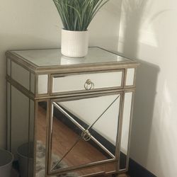 Mirrored Night Stand 