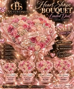 Heart shape bouquet