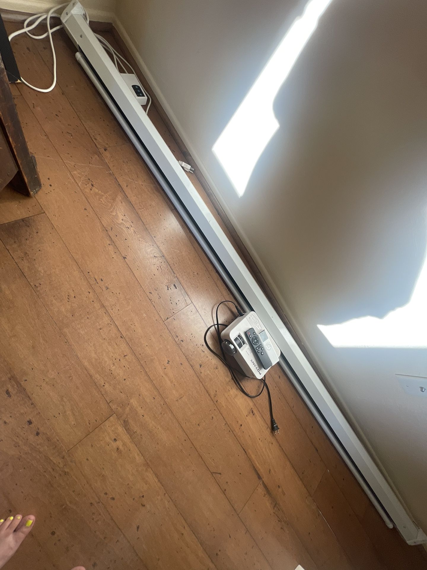 Projector With Remote Control Screen 100”