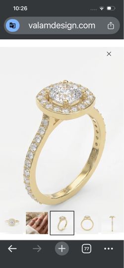 Ring gold 14k zirconia #7