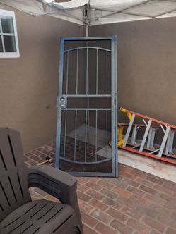 Heavy duty metal security door