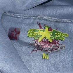 LIGHT BLUE OG WEB SP5DER HOODIE