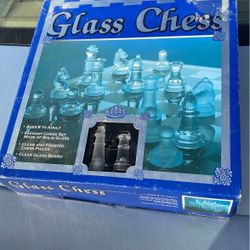 Vintage Glass Chess Set