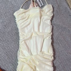 Beige Oh Polly Dress