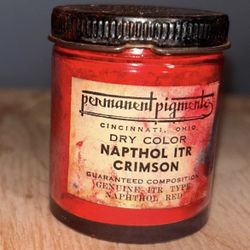 Vintage “Permanent Pigments” Napthol ITR Crimson