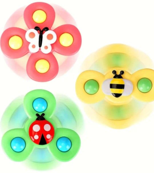 New Baby Suction Cup Spinner Toy Set