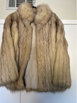 🇰🇷 Vintage Genuine Saga Fox Silver Fox Fur Coat Women’s Luxury Scandinavian Real Fur Jacket Korea