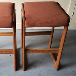 HIGH BAR STOOLS (TWO)
