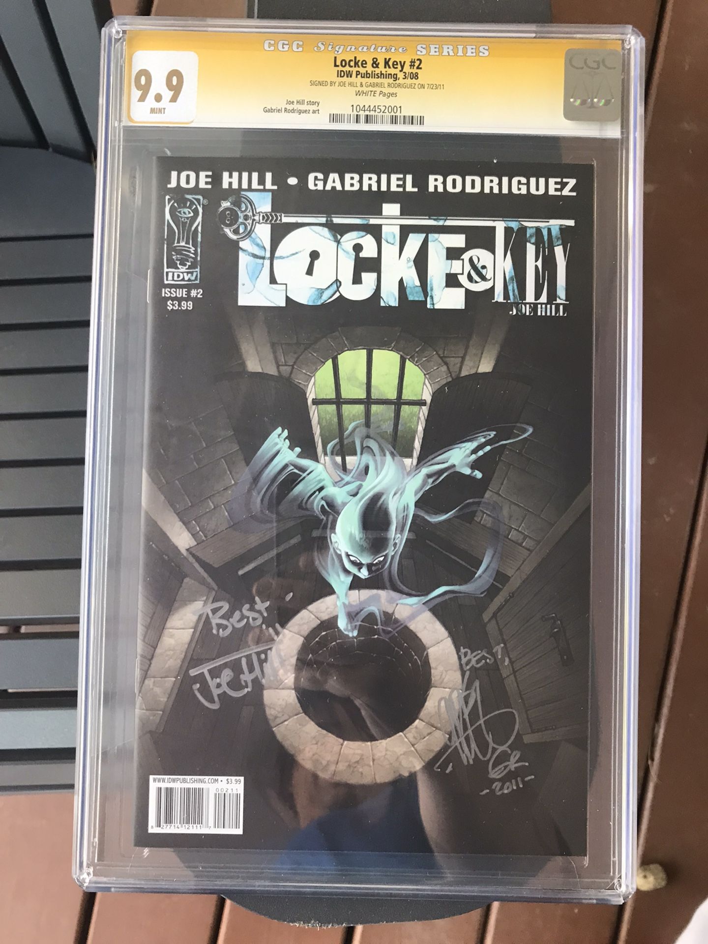 Locke & Key #2 (2008) CGC 9.9 — Single Highest Signed Copy; Hill & Rodriguez 9.8