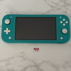 Turquoise Nintendo Switch Lite + 128GB Storage Card