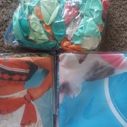 Kids Bday Party Supplies( Moana, Fancy Nancy And Disney Princess