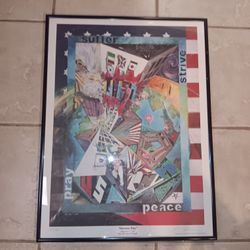 Rare Marc Dull Patriotic "Heros Day" signed and numbered