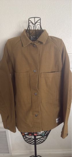 NWT The North Face Tan Canvas Button-Up Jacket